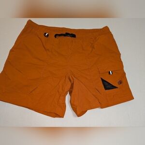 Eddie Bauer Mens Orange Swim Trunks Quick-Drying Relaxed Fit EUC Size Tall XXL